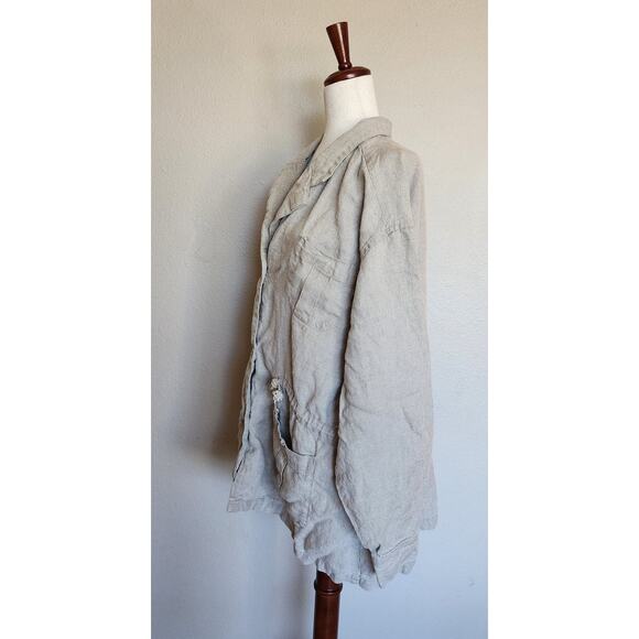 Sierra Trading Post 100% Linen  Jacket SZ XL Classic Casual - Picture 2 of 11